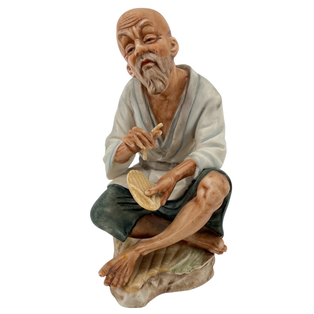 VTG 1962 Kelvin Exclusives Asian Man Figurine Japan B-764 Ceramic Elder Statue